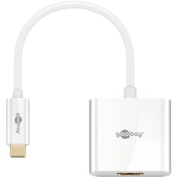 Video adapteris Goobay USB-C 3.1 - HDMI, 20cm, balts