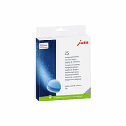 Tīrīšanas tabletes kafijas automātiem, Jura, 25x3.4g, 3 fāžu