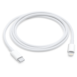 USB kabelis Apple USB-C - Lightning, 1m, balts
