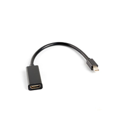 Video adapteris Lanberg Mini DisplayPort 1.2 - HDMI 1.3b, 20cm, melns