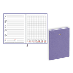 Plānotājs Quadro, mākslīgā āda ar faktūru, violets (20370111)