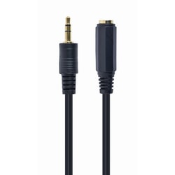 Audio kabelis Gembird 3.5mm - 3.5mm, pagarinātājs, 5m, melns