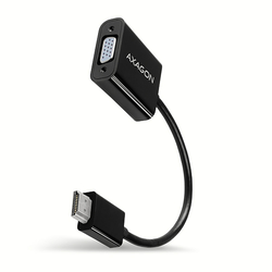 Video adapteris Axagon HDMI 1.4b - VGA, 17 cm, melns