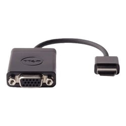 Video adapteris Dell HDMI -VGA, 17cm, melns