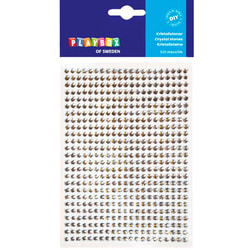 Dekoratīvi kristāli, pašlīmējoši, sudraba, 525gab., Playbox