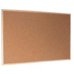 Tāfele korķa, 90 x 120 cm, koka rāmis, Esselte