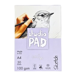 Zīmēšanas albums A4, 50 lapas, 100g/m², SMLT