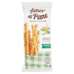 Maizes standziņas Grissini, Rosmarino, Amore di Pane, 125g