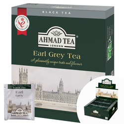 Melnā tēja Ahmad, Earl Grey, 100 gab.