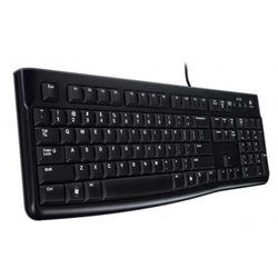 Klaviatūra Logitech K120, ENG, ar vadu, melna