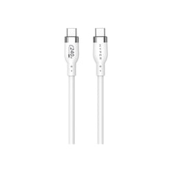 USB kabelis Hyper USB-C - USB-C, 2.0, PD 240W, 1m, balts