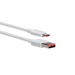 USB kabelis Xiaomi USB-A - USB-C, 2.0, 6A, 1m, balts