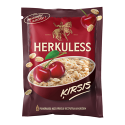 Auzu pārslu biezputra ar ķiršu gabaliņiem, Herkuless, 35g