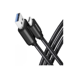 USB kabelis Axagon USB-C - USB-A, 3.2 Gen 1, 3A, 1m, melns
