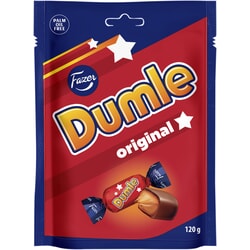 Konfektes, piena šokolāde ar īrisa pildījumu, Dumle Original, 120g