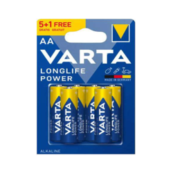 Baterijas Varta Longlife Power Alkaline AAA, 6gab./iep.