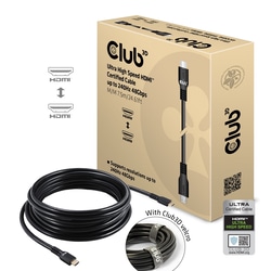 Video kabelis Club3D HDMI - HDMI 2.1, 7.5m, melns