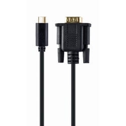 Video kabelis Gembird USB-C - VGA, 2m, melns