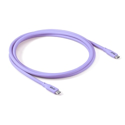 USB kabelis Club3D USB-C - USB-C, 4 Gen 2x2, PD 240W, 4K60Hz, 2m, violets