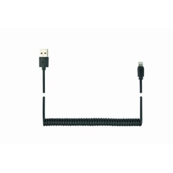 USB kabelis Gembird USB-A - Lightning, 1.5m, melns