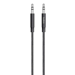 Audio kabelis Belkin 3.5mm - 3.5mm, 1.2m, melns