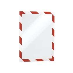 Rāmis A4, pašlīpošs ar magnētisku aizdari, 2gab., sarkans/balts, Durable Duraframe Security