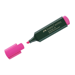 Marķieris teksta, 1.2-5 mm, rozā, slīps, Faber Castell