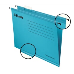 Mape iekarināmais fails A4, kartona, zila, Esselte, 25gab./iep.