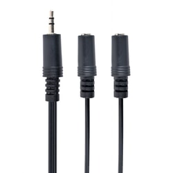 Audio kabelis Gembird 3.5mm - 2x3.5mm, 5m, melns