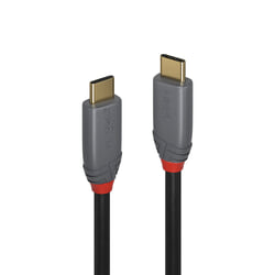 USB kabelis Lindy USB-C - USB-C, 3.2 Gen 2x2, PD 100W, 4K60Hz, 1m, melns