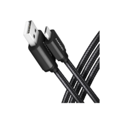 USB kabelis Axagon USB-A, 2.0 - Micro USB, 2.4A, 1.5m, melns