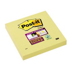 Līmlapiņas 76x76mm, dzeltenas, 90lp., Post-it Super Sticky