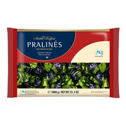 Konfektes, pralinē piena šokolādē ar lazdu riekstiem un pārslām, 1kg
