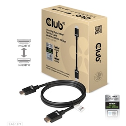 Video kabelis Club3D HDMI - HDMI 2.1, 1m, melns