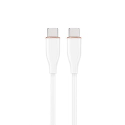 USB kabelis Gembird USB-C - USB-C, 2.0, PD 60W, 1.5m, balts