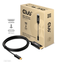 Video kabelis Club 3D USB-C HDMI 2.0, 1.8m, melns