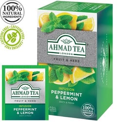 Zāļu tēja Ahmad, Peppermint & Lemon, 20 gab.