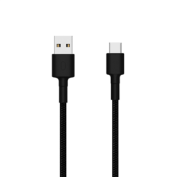 USB kabelis Xiaomi USB-A - USB-C, 2.0, 3A, 1m, melns