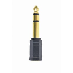 Audio adapteris Gembird 3.5mm - 6.35mm, melns