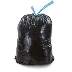 Atkritumu maisi, aizsienami, melni, 30 mikr., 70 L/15 gab