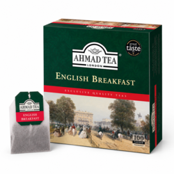 Tēja Ahmad, melnā, English breakfast, 100 gab.