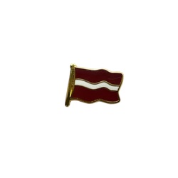 Piespraude, Latvijas karogs, metāla, 1gab.