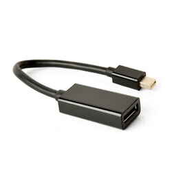 Video adapteris Gembird Mini DisplayPort - DisplayPort 1.2, 15cm, melns