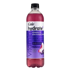 Vitaminizēts dzēriens Cido Hydrate+ Balance, ar balto persiku un lavandas garšu, 600ml