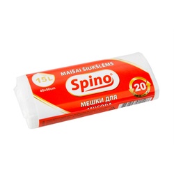 Atkritumu maisi, 15l balti