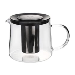 Tējkanna ar sietiņu (metāla), 1.5L, Kitchisimo, stikla