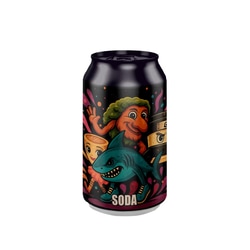 Gāzēts dzēriens ar rabarberu garšu, Brainrot, 330ml