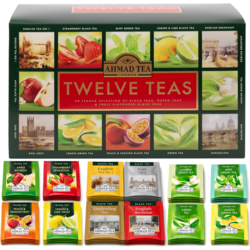 Tēja Ahmad, izlase, Twelve teas, folija konvertos, 60 gab.