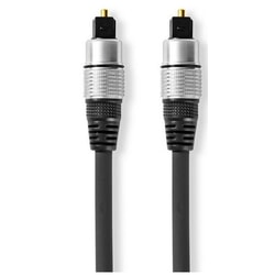 Audio kabelis Brackton Toslink - Toslink, 2m, melns