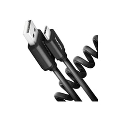 USB kabelis Axagon USB-A - USB-C, 2.0, 3A, 60cm, melns